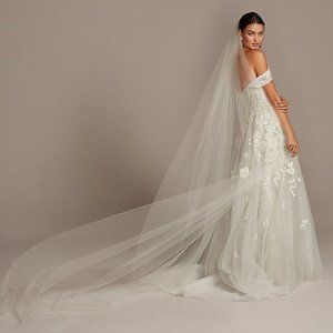 Cathedral Veil Raw Edge NWT